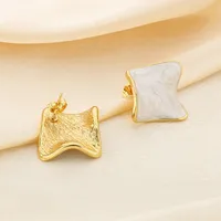 1 Pair Simple Style Square 304 Stainless Steel 18K Gold Plated Ear Studs main image 5
