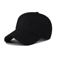 New Lamb Wool Solid Color Baseball Cap Cap Outdoor Sun Hat Wholesale sku image 6