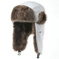 Men's And Women's Waterproof Lei Feng Hat Cold Ski Hat Warm Hat Windproof Mask Ear Protection Cap sku image 8
