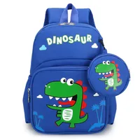 Pupils' Bag With Coin Purse Children's Printed Schoolbag Cute Cartoon Children's Ridge Protection Schoolbag sku image 4