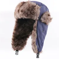 Men's And Women's Waterproof Lei Feng Hat Cold Ski Hat Warm Hat Windproof Mask Ear Protection Cap sku image 1
