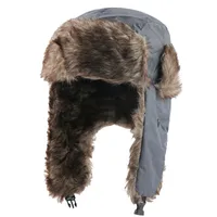 Men's And Women's Waterproof Lei Feng Hat Cold Ski Hat Warm Hat Windproof Mask Ear Protection Cap sku image 3
