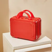 Suitcase Makeup Bag Small Case Zipper Women's Suitcase Short Distance Mini Storage Case Suitcase Accompanying Gift Bag sku image 7