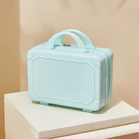 Suitcase Makeup Bag Small Case Zipper Women's Suitcase Short Distance Mini Storage Case Suitcase Accompanying Gift Bag sku image 2