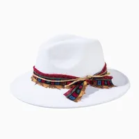 Unisex Casual Elegant Solid Color Flat Eaves Fedora Hat sku image 3
