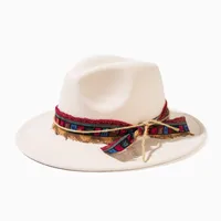 Unisex Casual Elegant Solid Color Flat Eaves Fedora Hat sku image 5