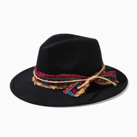 Unisex Casual Elegant Solid Color Flat Eaves Fedora Hat sku image 8