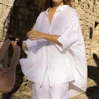 Women's Blouse 3/4 Length Sleeve Blouses Casual Solid Color main image 1