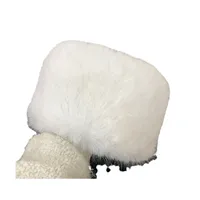 Fur Plush Hat Children's Autumn And Winter Japanese Style Big Head Thickened Warm Cold-proof Ear Protecting Fisherman Hat Shows Small Face main image 5