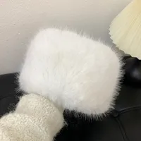 Fur Plush Hat Children's Autumn And Winter Japanese Style Big Head Thickened Warm Cold-proof Ear Protecting Fisherman Hat Shows Small Face sku image 1