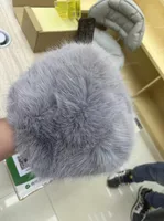 Fur Plush Hat Children's Autumn And Winter Japanese Style Big Head Thickened Warm Cold-proof Ear Protecting Fisherman Hat Shows Small Face sku image 7