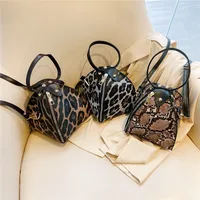 Fashion Leopard Triangle Bag  Korean Style New Arrival Portable Women's Bag Fashionable Women's Shoulder Crossbody Mini Bag main image 1