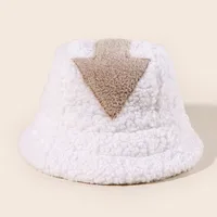 Arrow Lamb Wool Fisherman Hat Autumn And Winter Warm   Hat New  In Stock Wholesale Basin Hat main image 1
