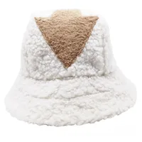 Arrow Lamb Wool Fisherman Hat Autumn And Winter Warm   Hat New  In Stock Wholesale Basin Hat main image 4