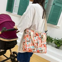 Mummy Bag New Casual Fashion Printed Multifunctional Portable Crossbody Bag Casual Lightweight Thermal Insulation Mother And Baby Bag main image 2