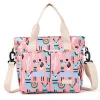 Mummy Bag New Casual Fashion Printed Multifunctional Portable Crossbody Bag Casual Lightweight Thermal Insulation Mother And Baby Bag sku image 5