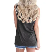Women's Pullovers Vest Tank Tops Casual Letter Moon main image 4