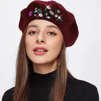 Women's Elegant Streetwear Solid Color Eaveless Beret Hat main image 4
