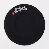 Women's Elegant Streetwear Solid Color Eaveless Beret Hat sku image 4