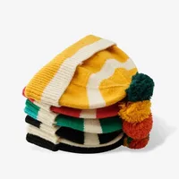 Unisex Sweet Classic Style Stripe Eaveless Wool Cap main image 3
