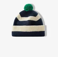 Unisex Sweet Classic Style Stripe Eaveless Wool Cap sku image 1