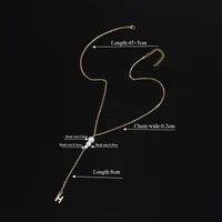Simple Style Classic Style Letter 201 Stainless Steel Imitation Pearl Copper Women's Pendant Necklace sku image 8