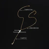 Simple Style Classic Style Letter 201 Stainless Steel Imitation Pearl Copper Women's Pendant Necklace sku image 10