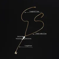 Simple Style Classic Style Letter 201 Stainless Steel Imitation Pearl Copper Women's Pendant Necklace sku image 13