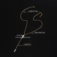 Simple Style Classic Style Letter 201 Stainless Steel Imitation Pearl Copper Women's Pendant Necklace sku image 23