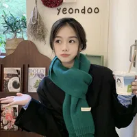 Christmas New Year Series Scarf  New Fashion Warm Knitted Scarf Autumn And Winter Student Couple Gift Shawl sku image 2