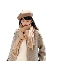 Soft Imitation Cashmere Scarf Women's Autumn And Winter Korean Style New Warm Couple Scarf Cold-proof Outer Long Shawl main image 5