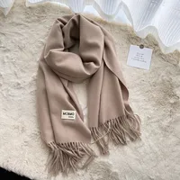 Soft Imitation Cashmere Scarf Women's Autumn And Winter Korean Style New Warm Couple Scarf Cold-proof Outer Long Shawl sku image 4