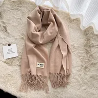 Soft Imitation Cashmere Scarf Women's Autumn And Winter Korean Style New Warm Couple Scarf Cold-proof Outer Long Shawl sku image 7