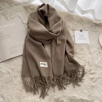 Soft Imitation Cashmere Scarf Women's Autumn And Winter Korean Style New Warm Couple Scarf Cold-proof Outer Long Shawl sku image 15