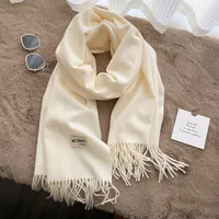 Soft Imitation Cashmere Scarf Women's Autumn And Winter Korean Style New Warm Couple Scarf Cold-proof Outer Long Shawl sku image 19