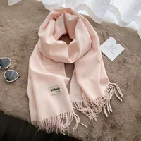 Soft Imitation Cashmere Scarf Women's Autumn And Winter Korean Style New Warm Couple Scarf Cold-proof Outer Long Shawl sku image 26