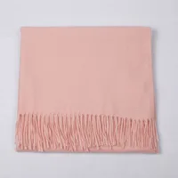 Cashmere Solid Color Scarf Women's Autumn And Winter 220g Explosions Barbed Hair  Padded Travel Warm Tassel  Shawl sku image 25