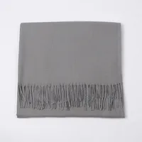 Cashmere Solid Color Scarf Women's Autumn And Winter 220g Explosions Barbed Hair  Padded Travel Warm Tassel  Shawl sku image 5