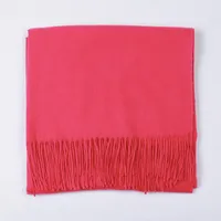 Cashmere Solid Color Scarf Women's Autumn And Winter 220g Explosions Barbed Hair  Padded Travel Warm Tassel  Shawl sku image 31