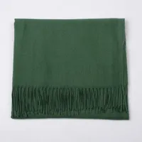 Cashmere Solid Color Scarf Women's Autumn And Winter 220g Explosions Barbed Hair  Padded Travel Warm Tassel  Shawl sku image 32
