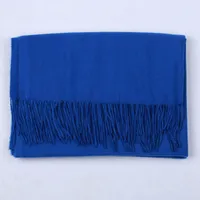 Cashmere Solid Color Scarf Women's Autumn And Winter 220g Explosions Barbed Hair  Padded Travel Warm Tassel  Shawl sku image 34