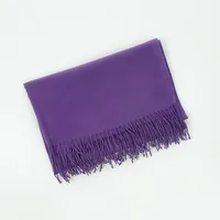 Cashmere Solid Color Scarf Women's Autumn And Winter 220g Explosions Barbed Hair  Padded Travel Warm Tassel  Shawl sku image 39