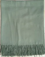 Cashmere Solid Color Scarf Women's Autumn And Winter 220g Explosions Barbed Hair  Padded Travel Warm Tassel  Shawl sku image 17
