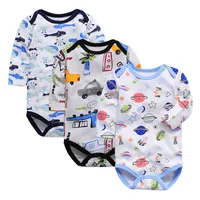 Wholesale Newborn Jumpsuit Baby Triangle Long Sleeve Baby Wrap Fart Newborn Autumn Children's Clothing main image 4