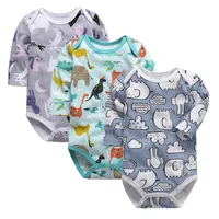 Wholesale Newborn Jumpsuit Baby Triangle Long Sleeve Baby Wrap Fart Newborn Autumn Children's Clothing main image 5