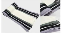Autumn And Winter Scarf Warm Striped Scarf Men's Double-sided Scarf Tassel Wool Men's Fashion Youth Artistic sku image 7