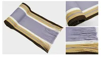 Autumn And Winter Scarf Warm Striped Scarf Men's Double-sided Scarf Tassel Wool Men's Fashion Youth Artistic sku image 3