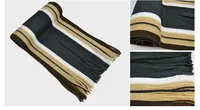 Autumn And Winter Scarf Warm Striped Scarf Men's Double-sided Scarf Tassel Wool Men's Fashion Youth Artistic sku image 11
