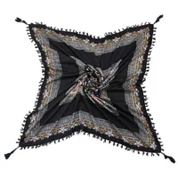 Designed  Bohemian Women Scarf Ethnic Style Knot Tassel Scarf Jacquard Large Square main image 3
