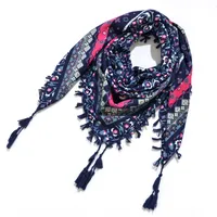Designed  Bohemian Women Scarf Ethnic Style Knot Tassel Scarf Jacquard Large Square main image 4